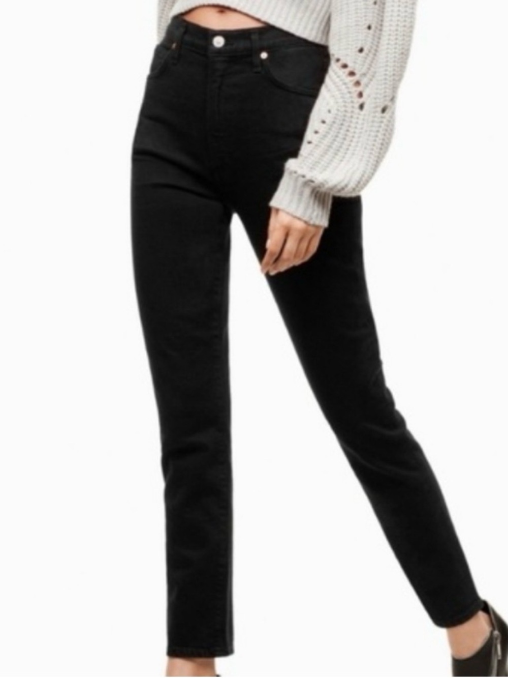 Aritzia X Citizens of Humanity Size 29 Nola Super High-Rise Slim - Black